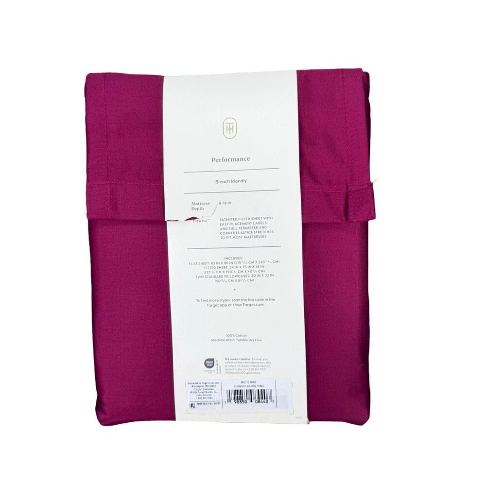 Threshold Performance Sheet Set - Full Size - Maroon - Picture 3 of 3